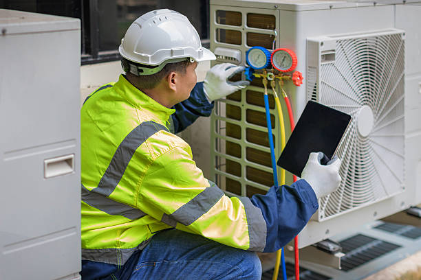 Professional Emergency Hvac Repair technician working in Fall River, MA